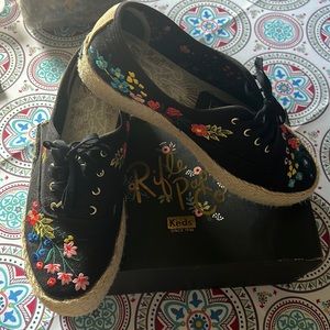 Keds Rifle Paper Co wild flower sneakers.  Size 9 women